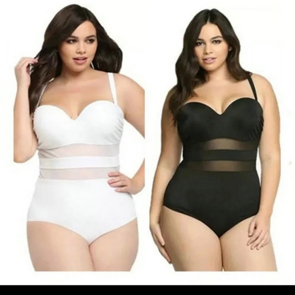 Other - NWT 3 Brand New Swimsuit Black,White, and Red,size 2xl $50.00 each